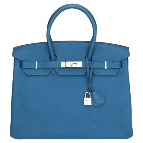 hermes blue de galice|HERMES Togo Birkin 35 Bleu de Galice .